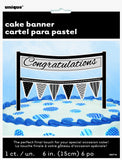 Load image into Gallery viewer, Congratulations Cake Banner - 16.5cm
