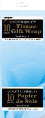 10 Pack Baby Blue Tissue Sheets - 51cm x 66cm - The Base Warehouse