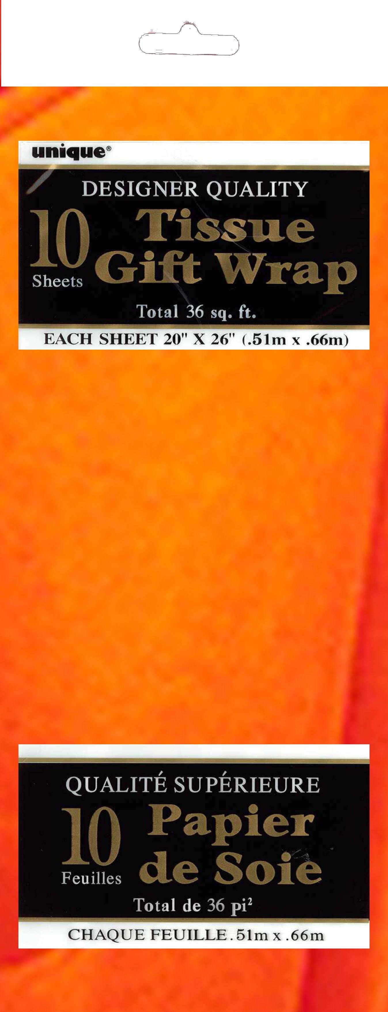 10 Pack Orange Sheets - 51cm x 66cm - The Base Warehouse