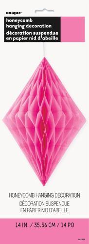Hot Pink Honeycomb Decoration - 35cm
