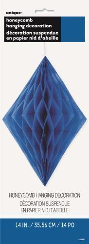 Royal Blue Honeycomb Decoration - 35cm - The Base Warehouse
