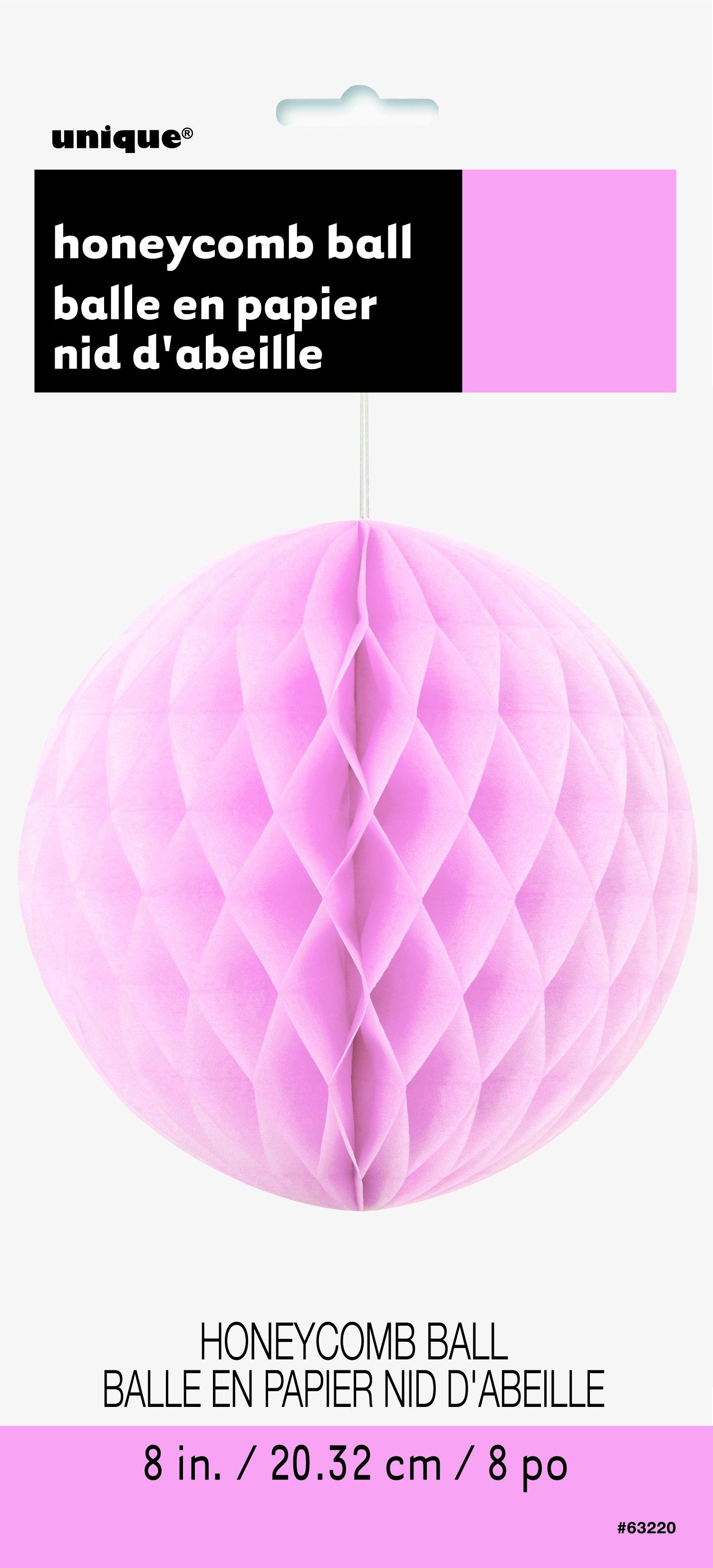 Lovely Pink Honeycomb Ball - 20cm - The Base Warehouse