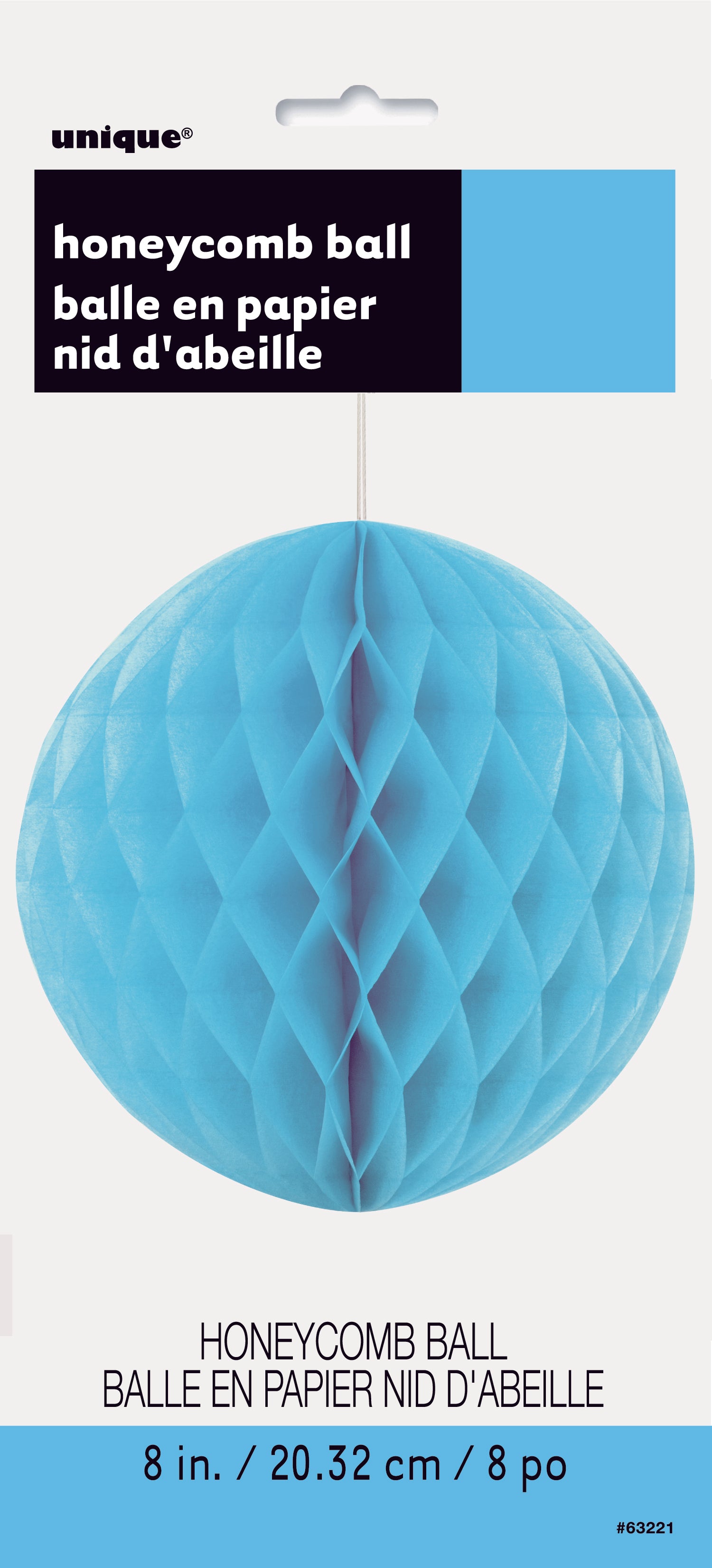 Powder Blue Honeycomb Ball - 20cm