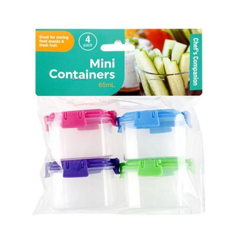 Dressing Containers Mini 4pk 65ml | The Base Warehouse