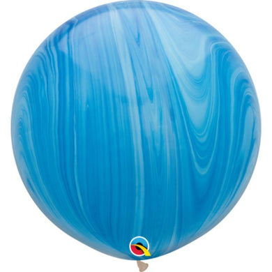 Blue Agate Latex Balloon - 90cm - The Base Warehouse