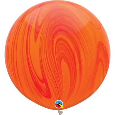 Red Orange Agate Latex Balloon - 90cm - The Base Warehouse