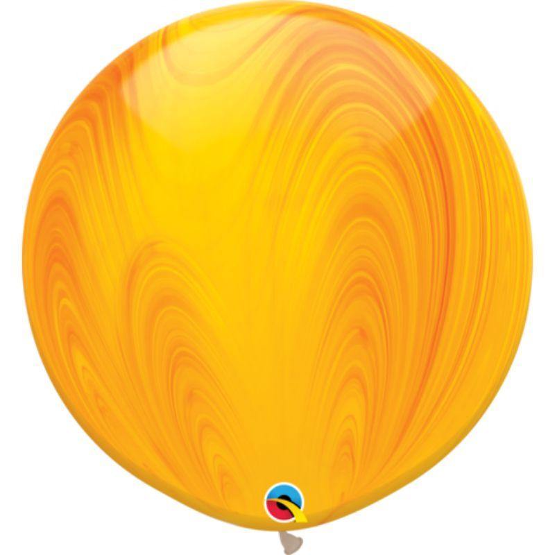 Yellow Orange Agate Latex Balloon - 90cm