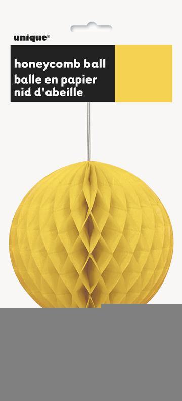 Sunflower Yellow Honeycomb Ball - 20cm - The Base Warehouse