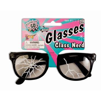 50s Cracked Nerd Glasses