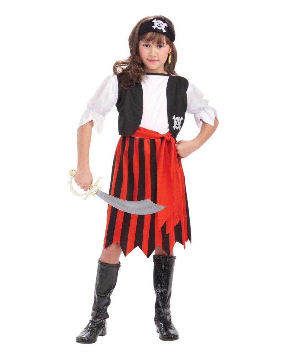 Girls Pirate Lass Costume - Medium