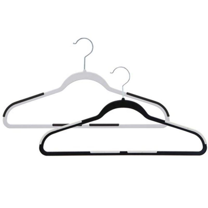 10 Pack Plastic Hangers with Anit Slip - 45cm - The Base Warehouse