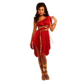 Adults Ruby Red Goddess Costume - One size fits most - The Base Warehouse