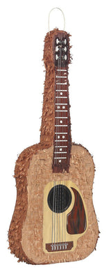 Brown Guitar Pinata - The Base Warehouse