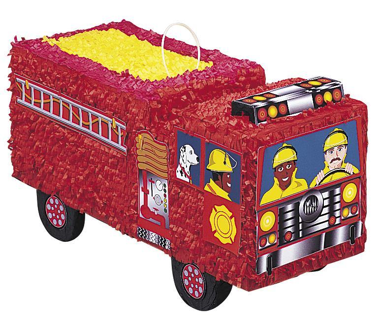 Red Fire Engine Pinata - The Base Warehouse