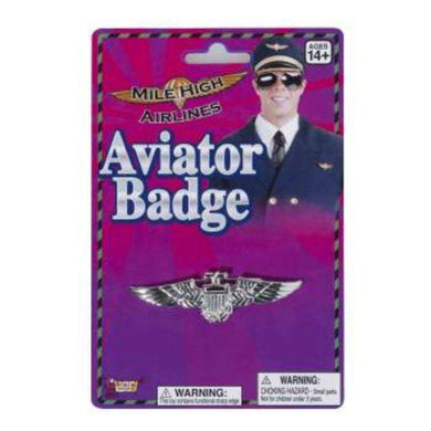 Aviator Silver Flight Captain Badge - The Base Warehouse