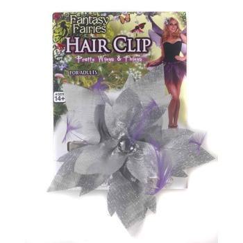 Silver Fantasy Fairies Hair Clip