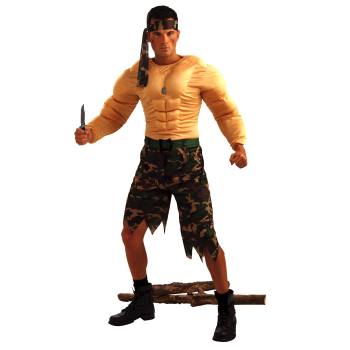 Adults Jungle Commando Costume - One size fits most