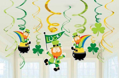 St Patricks Day Swirl Decorations - The Base Warehouse