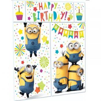 Despicable Me Happy Birthday Scene Setter - The Base Warehouse