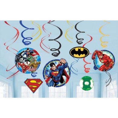 12 Pack Justice League Swirl Value Pack - 12cm to 17cm - The Base Warehouse