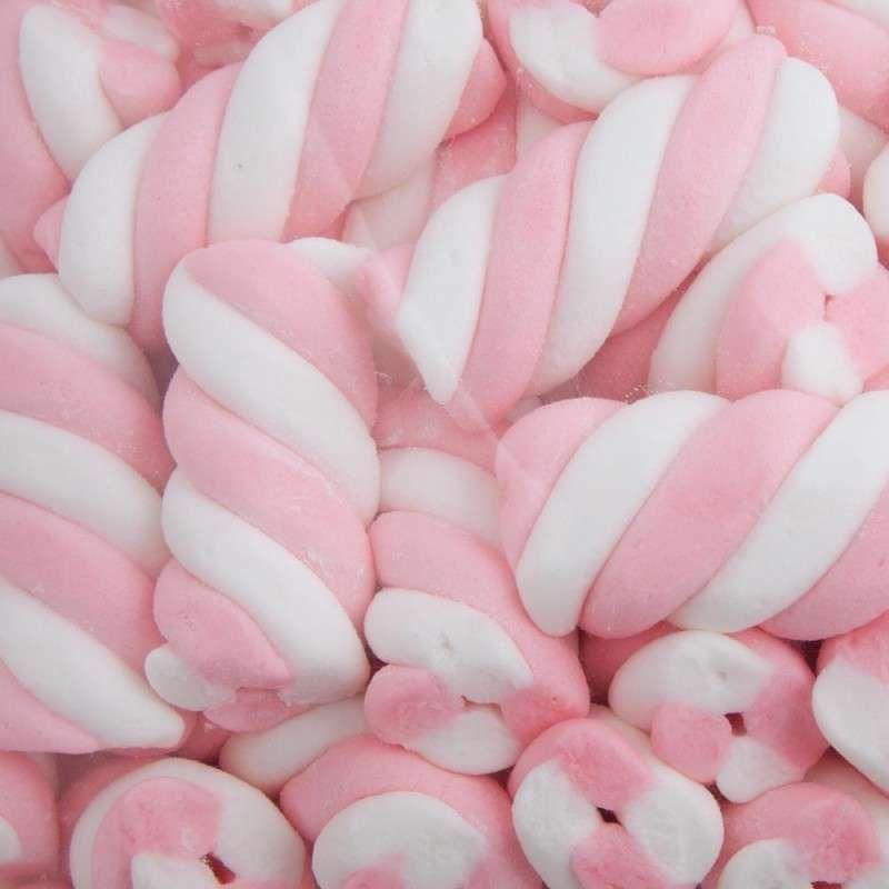 Pink Twist Marshmallows - 1kg