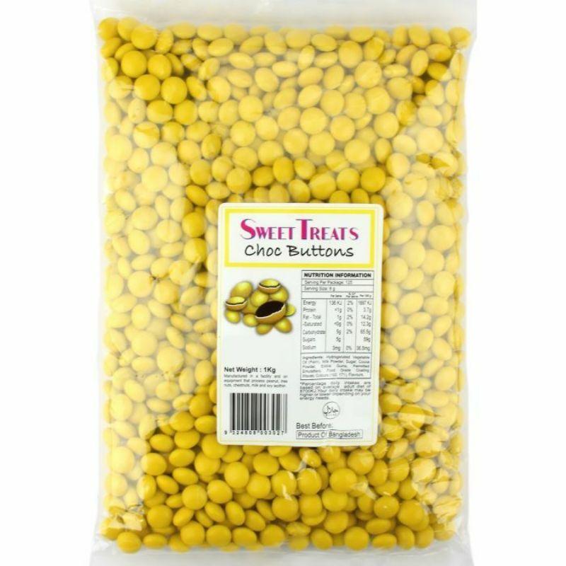 Yellow Chocolate Buttons - 1kg