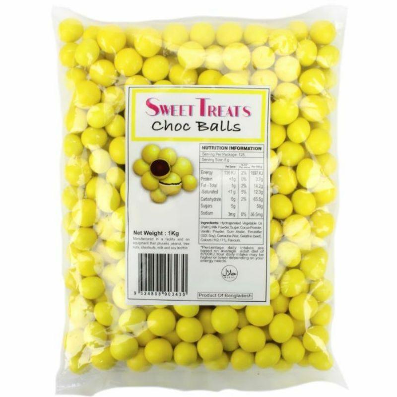 Yellow Choc Balls - 8 bags x 1kg