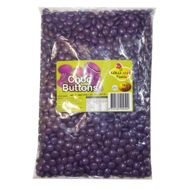 Purple Chocolate Buttons - 1kg