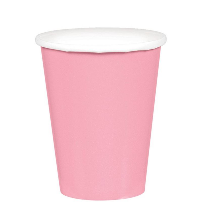 20 Pack New Pink Paper Cups - 266ml