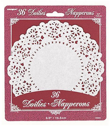 36 Pack White Doilies - 16.5cm - The Base Warehouse