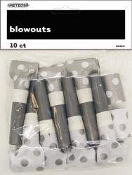 10 Pack Silver Dots Blowouts - The Base Warehouse