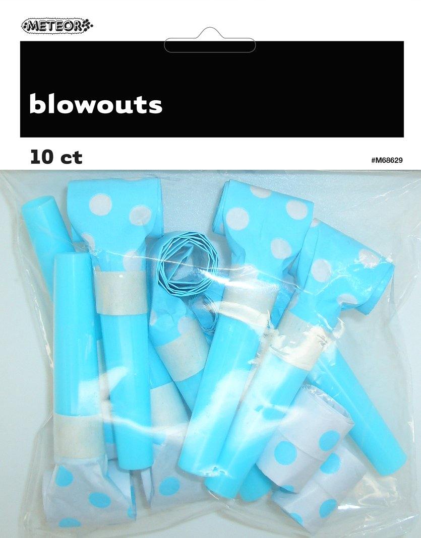 10 Pack Powder Blue Dots Blowouts - The Base Warehouse