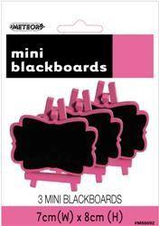3 Pack Royal Blue Mini Blackboards - 7cm x 8cm - The Base Warehouse