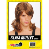 Load image into Gallery viewer, Mens Brown Glam Mullet Wig - The Base Warehouse
