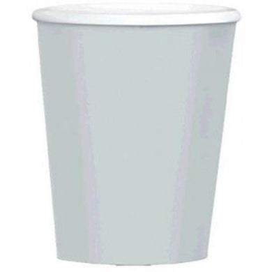 40 Pack Silver Paper Coffee Cups - 354ml - The Base Warehouse