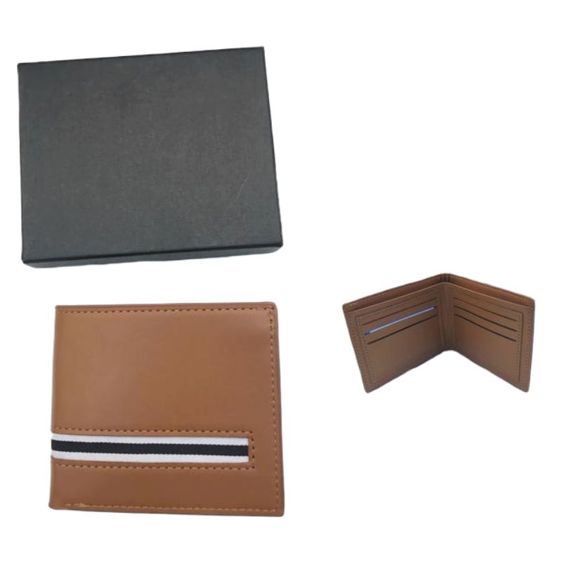 Mens Leather Wallet - 11.5cm x 9.5cm