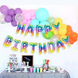Load image into Gallery viewer, Rainbow Letter W Foil Balloon -36cm
