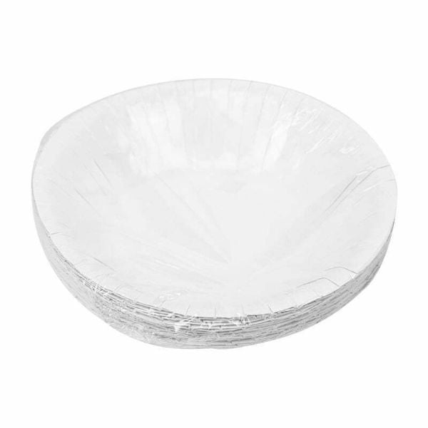 20 Pack White Paper Bowls - 15cm x 4.2cm