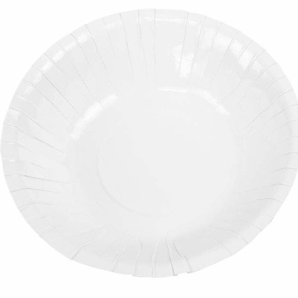 20 Pack White Paper Bowls - 15cm x 4.2cm