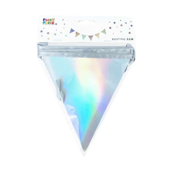 Iridescent Silver Bunting - 3.5m