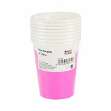 Load image into Gallery viewer, 8 Pack Pink Paper Cups - 250ml
