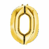 Load image into Gallery viewer, Gold Number Foil Balloon #0 - 66cm
