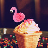 Load image into Gallery viewer, 10 Pack Flamingo Picks - 15cm

