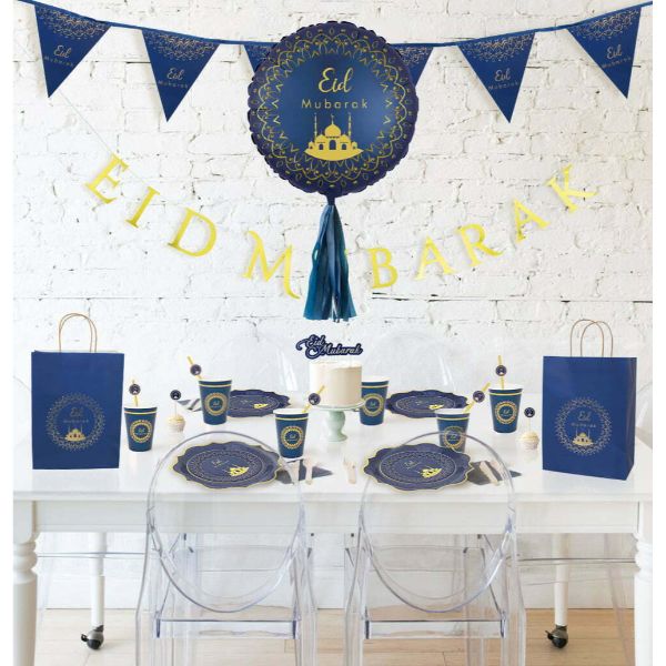 Eid Mubarak Paper Bunting - 16cm x 18cm x 300cm