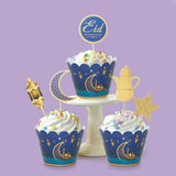 Load image into Gallery viewer, Eid Mubarak Cupcake Topper And Wrapper
