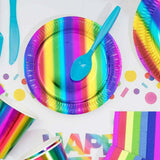 Load image into Gallery viewer, 8 Pack Rainbow Plates - 17cm
