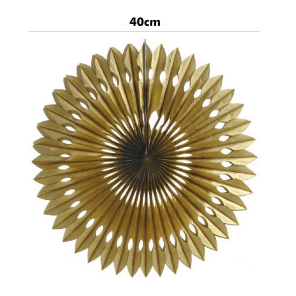 Gold Honeycomb Fan - 40cm