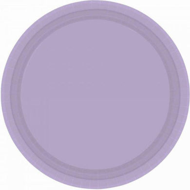 20 Pack Lavender Paper Plates - 26cm - The Base Warehouse
