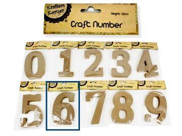Natural Craft Number 6 - 15cm - The Base Warehouse