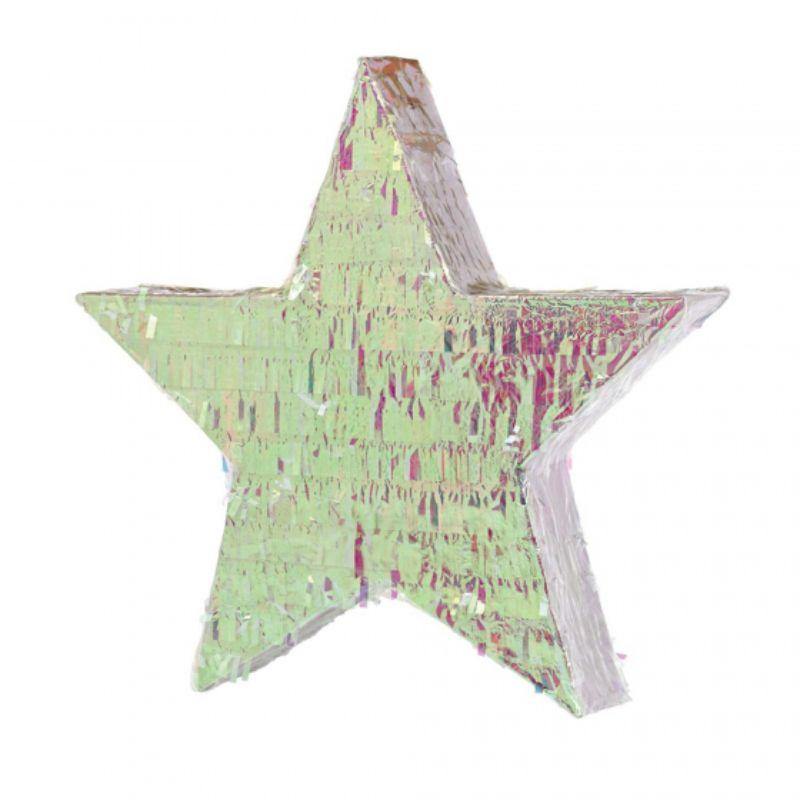 Iridescent Foil Star Pinata - 47cm x 45cm - The Base Warehouse